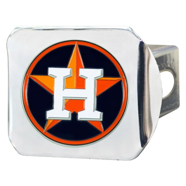 FanMats® - Sport Chrome MLB Hitch Cover with Houston Astros Logo for 2" Receivers