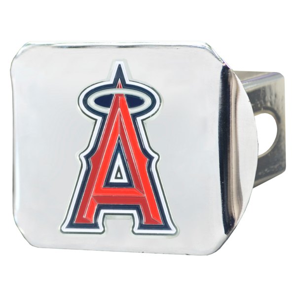 FanMats® - Sport Chrome MLB Hitch Cover with Los Angeles Angels Logo for 2" Receivers