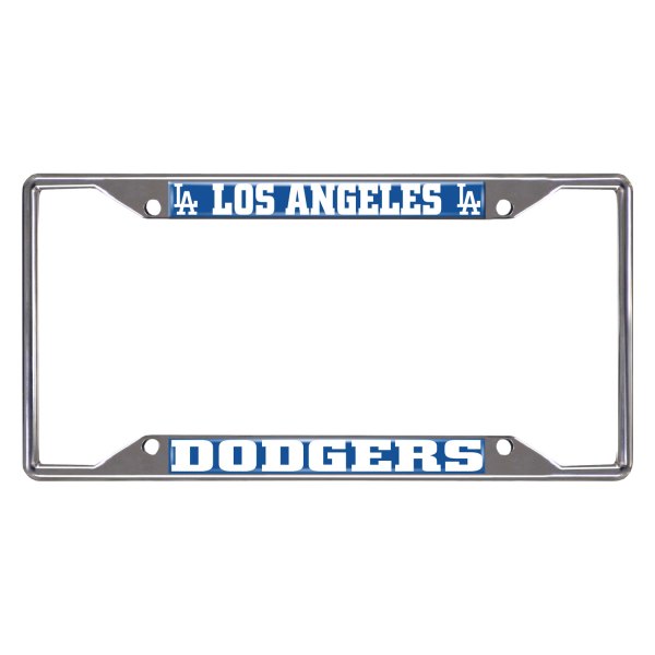 FanMats® - Sport MLB License Plate Frame with Los Angeles Dodgers Logo