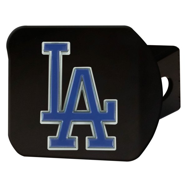 FanMats® - Sport Black MLB Hitch Cover with Los Angeles Dodgers Logo for 2" Receivers