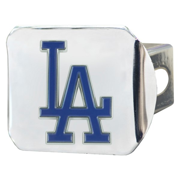 FanMats® - Sport Chrome MLB Hitch Cover with Los Angeles Dodgers Logo for 2" Receivers