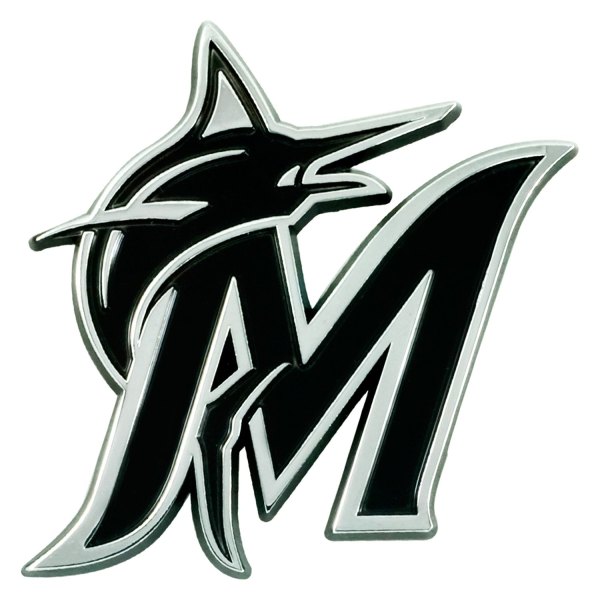 FanMats® - MLB "Miami Marlins" Chrome Emblem
