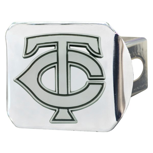 FanMats® - Sport Chrome MLB Hitch Cover with Minnesota Twins Logo for 2" Receivers