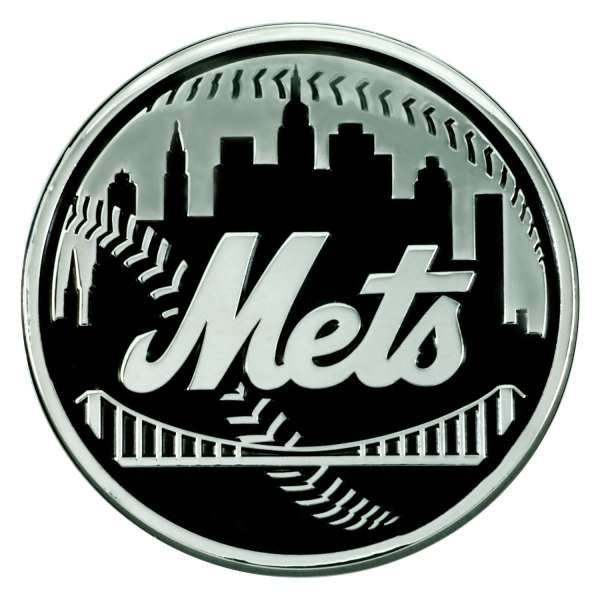 FanMats® - MLB "New York Mets" Chrome Emblem