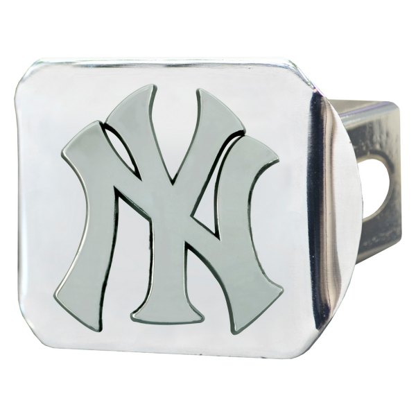 FanMats® - Sport Chrome MLB Hitch Cover with New York Yankees Logo for 2" Receivers