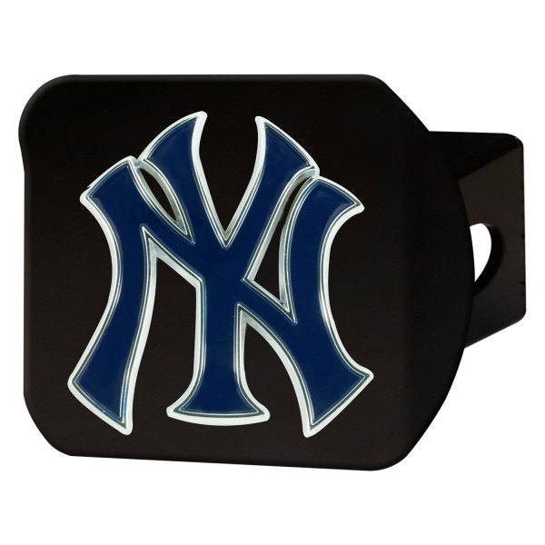 FanMats® - Sport Black MLB Hitch Cover with New York Yankees Logo for 2" Receivers