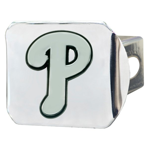 FanMats® - Sport Chrome MLB Hitch Cover with Philadelphia Phillies Logo for 2" Receivers