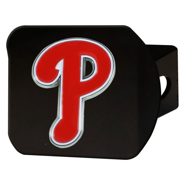 FanMats® - Sport Black MLB Hitch Cover with Philadelphia Phillies Logo for 2" Receivers