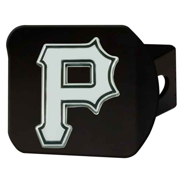 FanMats® - Sport Black MLB Hitch Cover with Pittsburgh Pirates Logo for 2" Receivers