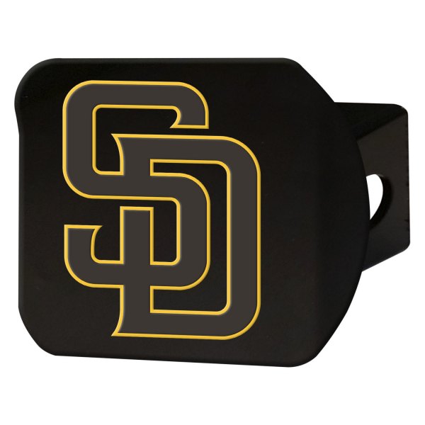 FanMats® - Sport Black MLB Hitch Cover with San Diego Padres Logo for 2" Receivers