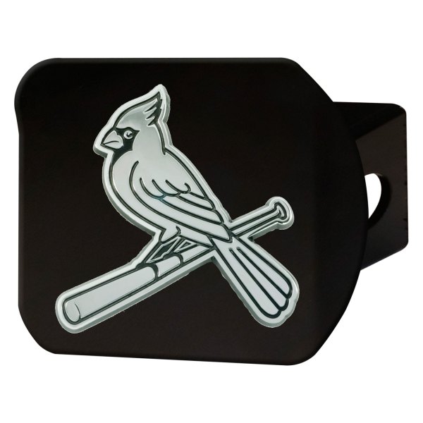 FanMats® - Sport Black MLB Hitch Cover with St. Louis Cardinals Logo for 2" Receivers