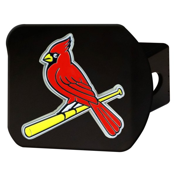 FanMats® - Sport Black MLB Hitch Cover with St. Louis Cardinals Logo for 2" Receivers
