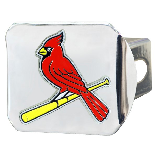 FanMats® - Sport Chrome MLB Hitch Cover with St. Louis Cardinals Logo for 2" Receivers