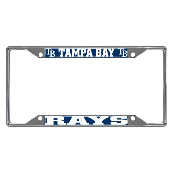 FanMats® - Sport MLB License Plate Frame with Tampa Bay Rays Logo