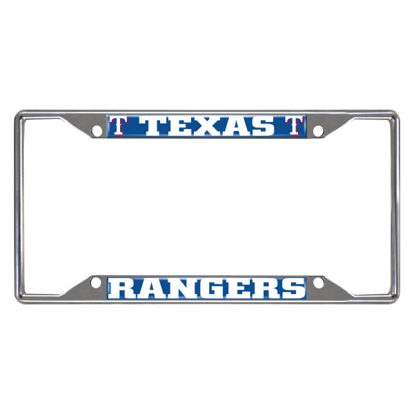FanMats® - Sport MLB License Plate Frame with Texas Rangers Logo