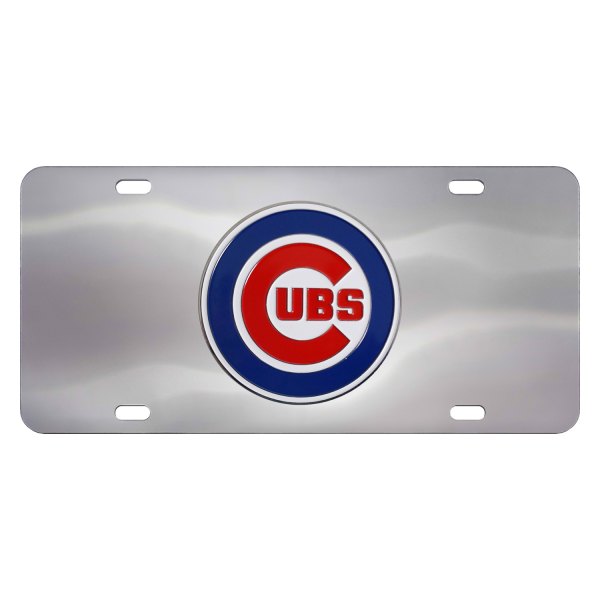 FanMats® - Sport MLB License Plate with Chicago Cubs Logo
