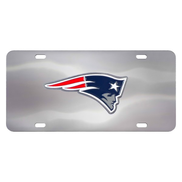 FanMats® - Sport NFL License Plate with New England Patriots Logo