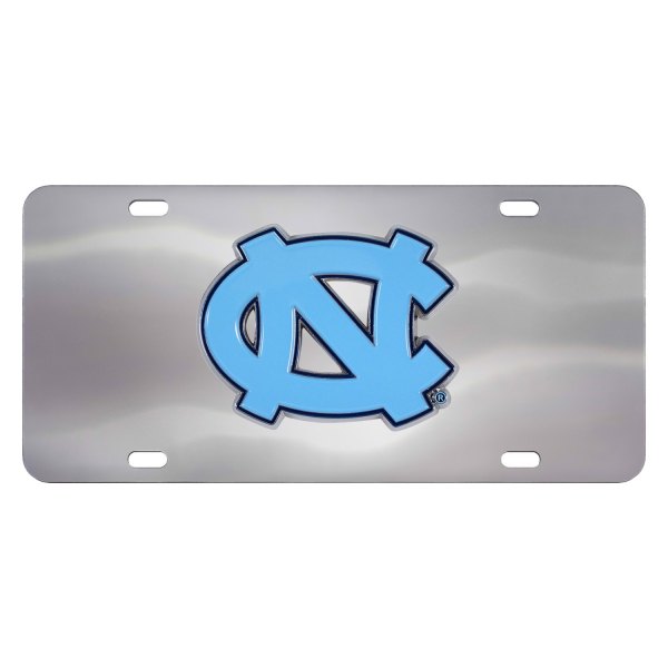 FanMats® - Collegiate License Plate with University of North Carolina - Chapel Hill Logo