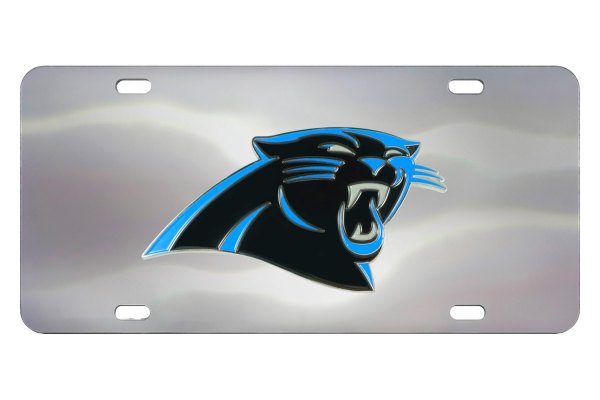 FanMats® - Sport NHL License Plate with Carolina Panthers Logo