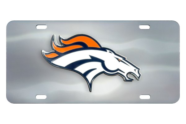 FanMats® - Sport NHL License Plate with Denver Broncos Logo