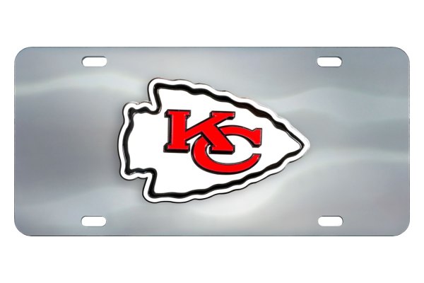 FanMats® - Sport NHL License Plate with Kansas City Chiefs Logo