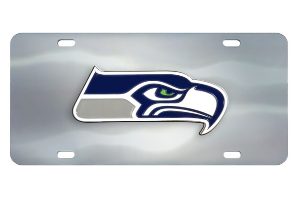 FanMats® - Sport NHL License Plate with Seattle Seahawks Logo