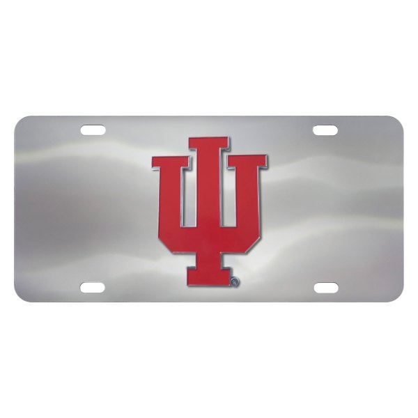 FanMats® - Collegiate License Plate with Indiana University Logo
