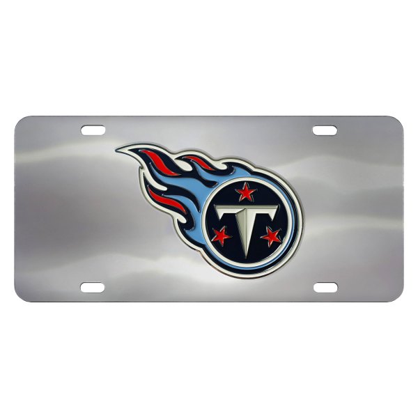 FanMats® - Sport NFL License Plate with Flaming T Primary Logo