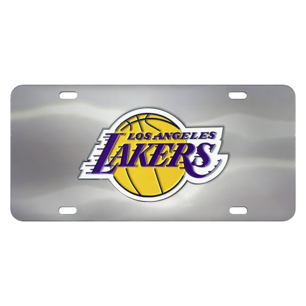 FanMats® - Sport NBA License Plate with Los Angeles Lakers Logo