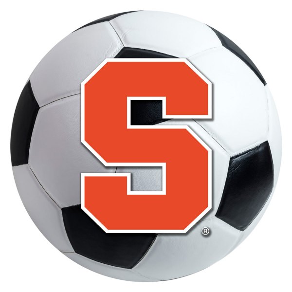 FanMats® 3093 "Soccer" NCAA Syracuse University Round Nylon Area Rug