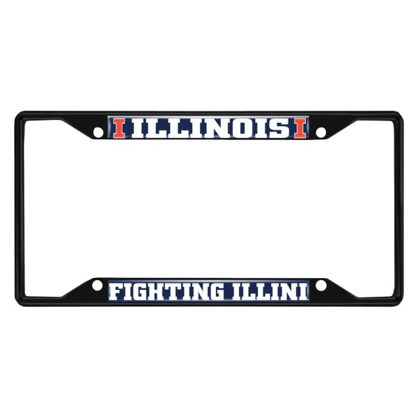 FanMats® - Collegiate License Plate Frame with University of Illinois Logo