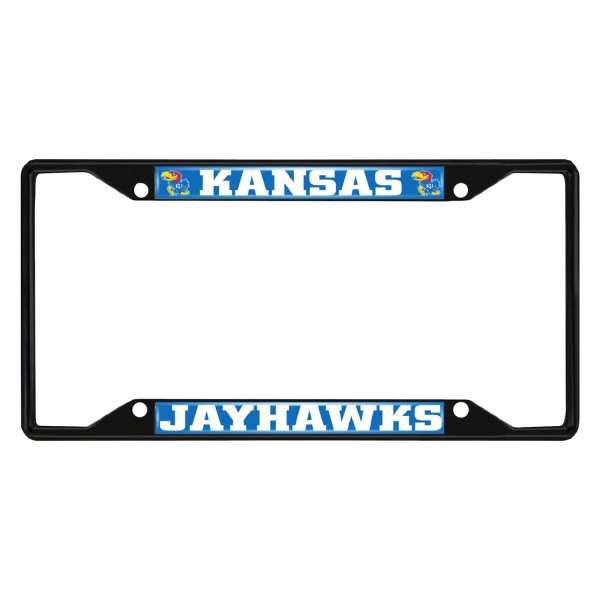 FanMats® - Collegiate License Plate Frame with University of Kansas Logo