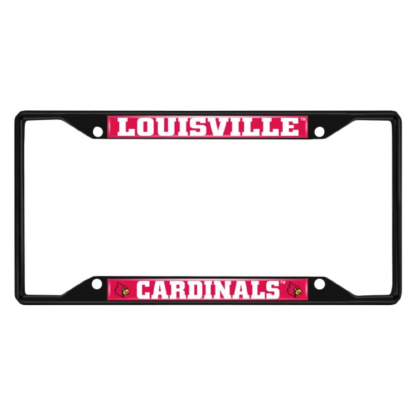 FanMats® - Collegiate License Plate Frame with University of Louisville Logo