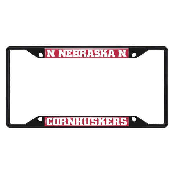 FanMats® - Collegiate License Plate Frame with University of Nebraska Logo