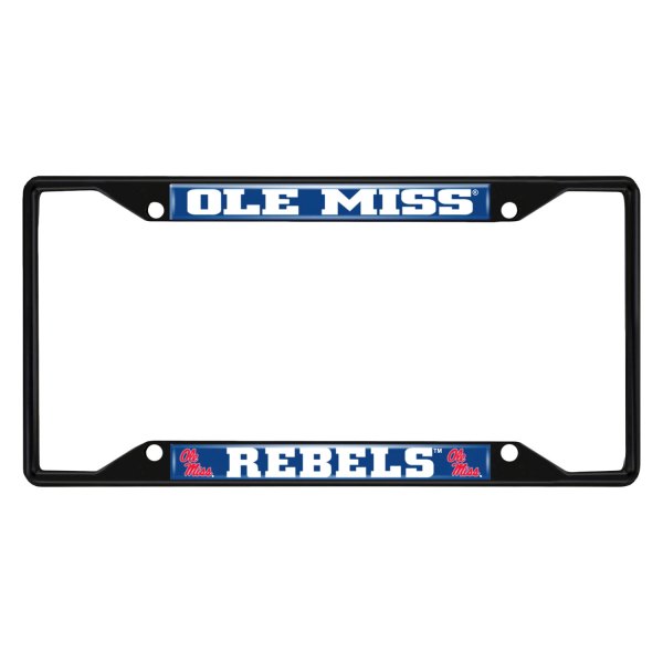 FanMats® - Collegiate License Plate Frame with University of Mississippi (Ole Miss) Logo