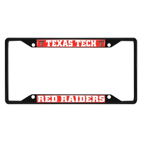 FanMats® - Collegiate License Plate Frame with Texas Tech University Logo