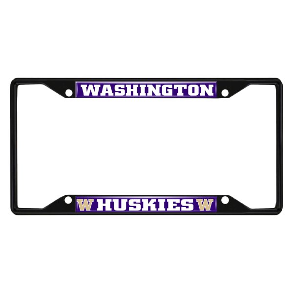 FanMats® - Collegiate License Plate Frame with University of Washington Logo