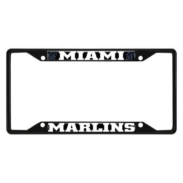 FanMats® - Sport MLB License Plate Frame with Miami Marlins Logo