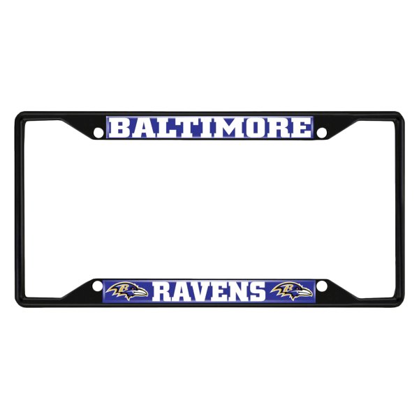FanMats® - Sport NFL License Plate Frame with Baltimore Ravens Logo