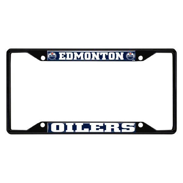 FanMats® - Sport NHL License Plate Frame with Edmonton Oilers Logo