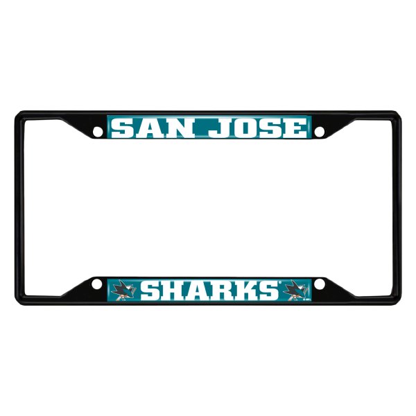 FanMats® - Sport NHL License Plate Frame with San Jose Sharks Logo