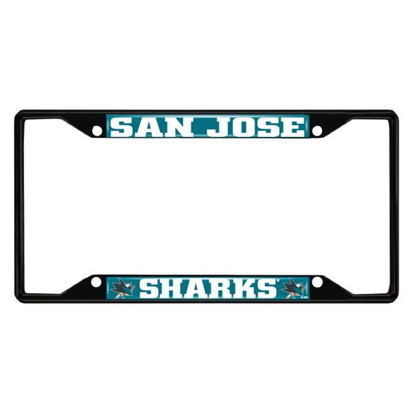 FanMats® - Sport NHL License Plate Frame with San Jose Sharks Logo