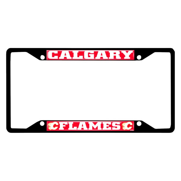 FanMats® - Sport NHL License Plate Frame with Calgary Flames Logo
