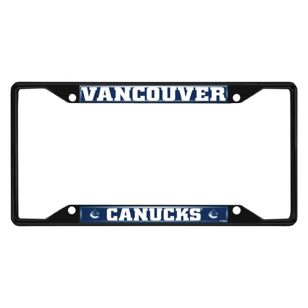 FanMats® - Sport NHL License Plate Frame with Vancouver Canucks Logo