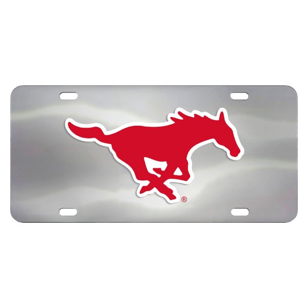 FanMats® - Collegiate License Plate with Southern Methodist University Logo