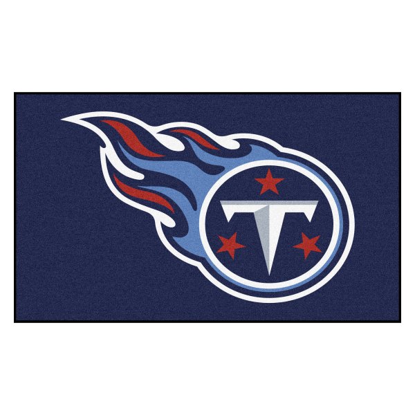 FanMats® - Tennessee Titans 19" x 30" Nylon Face Starter Mat with "Comet T" Logo