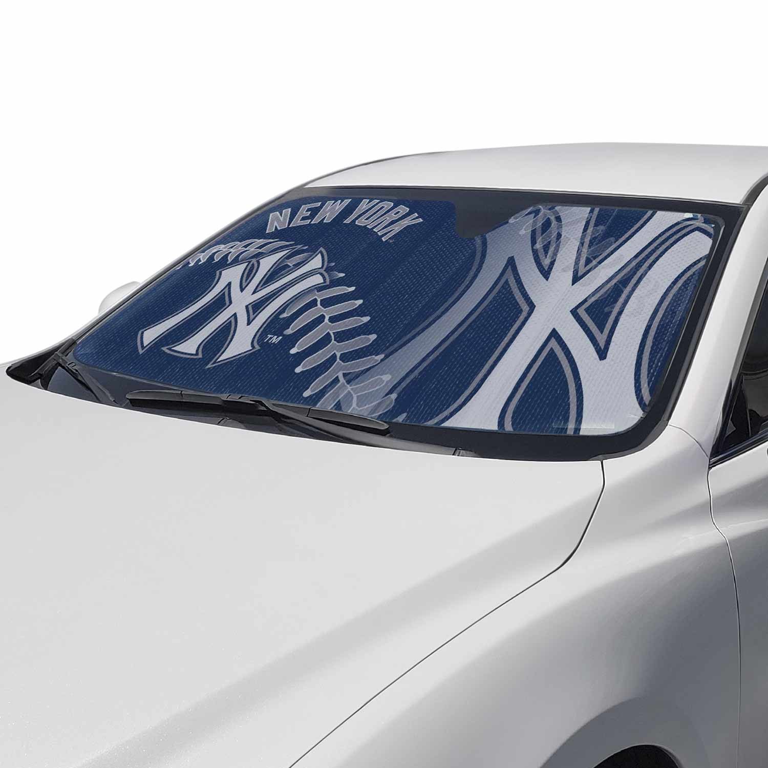 FANMATS MLB - New York Yankees Windshield Sun Shade 60036 - The Home Depot