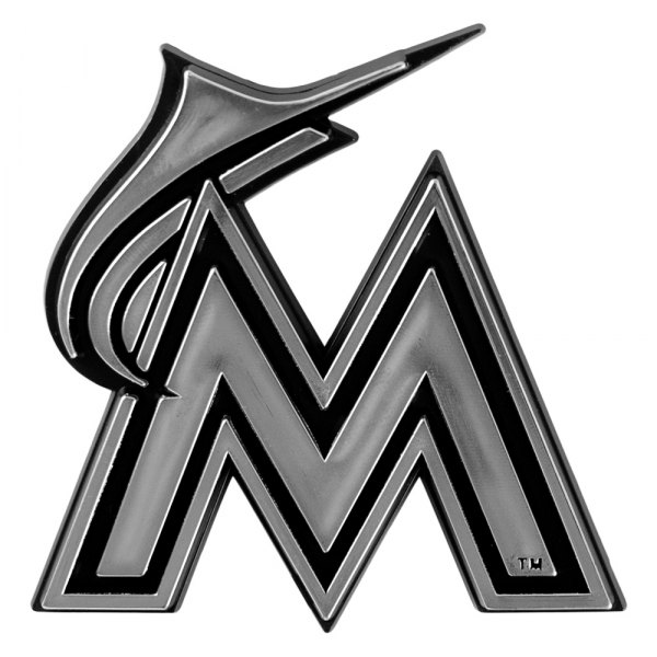 FanMats® - MLB "Miami Marlins" Chrome Molded Emblem