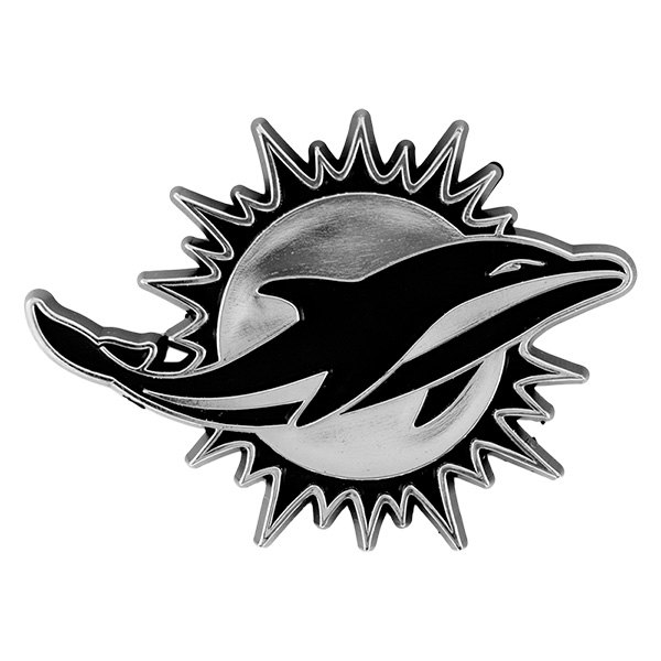 FanMats® - NFL "Miami Dolphins" Chrome Molded Emblem