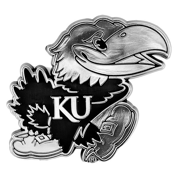 FanMats® - College "University of Kansas" Chrome Molded Emblem